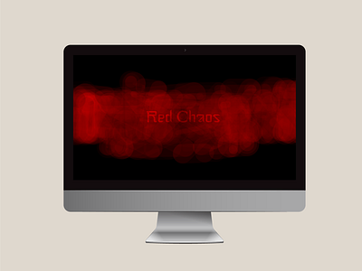 Red Chaos processing type typeface typography