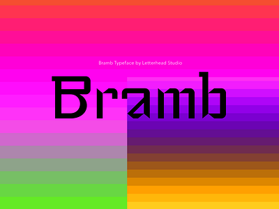 Bramb Typeface font processing type typeface typography