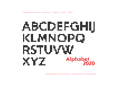 Alphabet design processing typeface typography