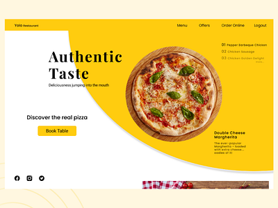 Restaurant Landing page figma landing page product design restaurant landing page ui web