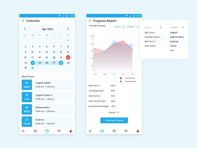 Student Calendar | Progress Report