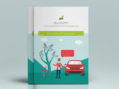 Dunami Brochure Cover brochure design dunami flat illustration isoflow print