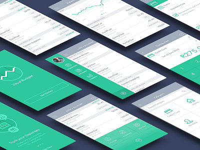 Visual Budget Redesign app design isoflow mobile prototype ui ux