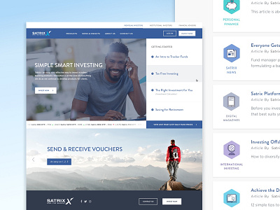 Satrix Website Design 