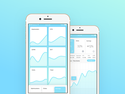 Analytics Dashboard app concept ios ui ux