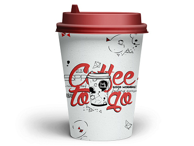 Packaging - Coffee to Go illustration on a cup of coffee branding coffee coffee brand coffee cup coffee cup design coffee cup doodle coffee illustration doodles hot beverage hot cup design illustration packaging