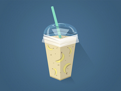 Banana Milkshake Illustration