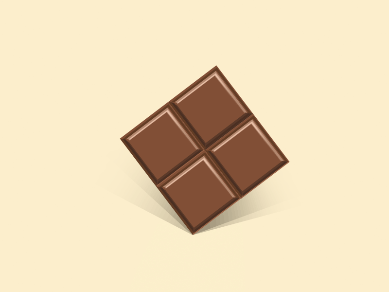 Chocolate animation - My first GIF animated animated gif animation chocolate dessert eating eating chocolate food gif illustration sweets