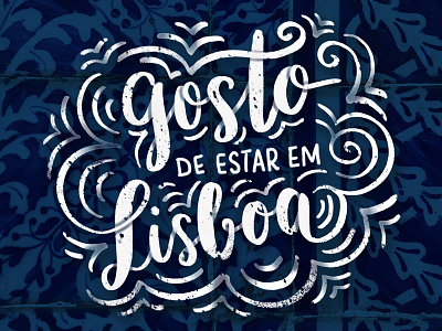 Lisbon Hand Lettering azulejos calligraphy color palette hand lettering hand writing inspiration lettering lisbon portugal portuguese typography