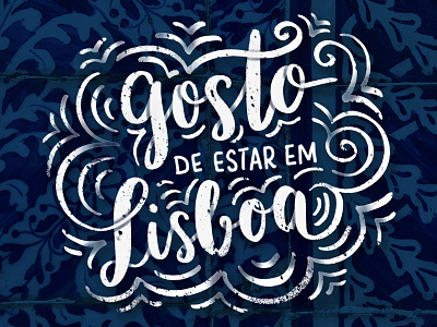 Lisbon Hand Lettering azulejos calligraphy color palette hand lettering hand writing inspiration lettering lisbon portugal portuguese typography