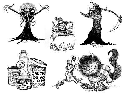 Illustrations Series 3 black and white character character design design hand drawn illustration