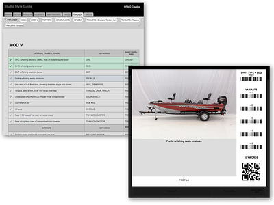 Photography Department Studio Style Guide application back end barcode checklist code content design front end full stack functionality guide interface organization photography qr code style styleguide