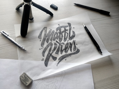 Maffl Kren Lettering calligraphy custom lettering design handlettering handwriting lettering logo typography