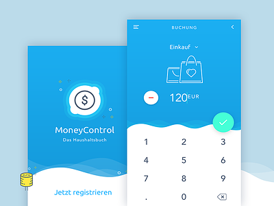 MoneyControl App Concept app application calculator control design finance icon interface money ui ux