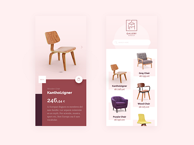 Furniture App – clean & minimal UI