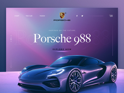 bitfuel.ui #3 bitfuel car color colorful concept design glossy illustration porsche ui ui design uiux ux ux design webdesign webdesigns website