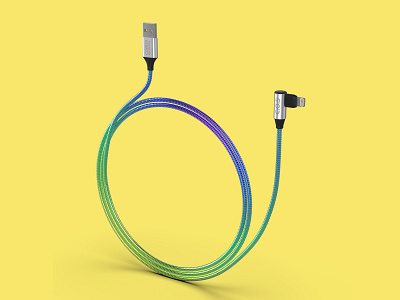 Lightning Cable 3d 3d art blender colorful design keyshot products
