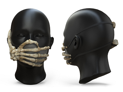 Skull Mask 3d 3d art blender design keyshot products