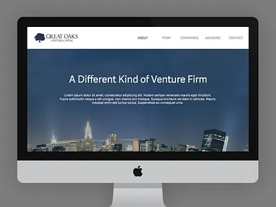 Venture Capital Website adelle sans clean design mac minimal web design website