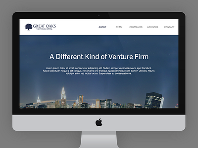 Venture Capital Website adelle sans clean design mac minimal web design website