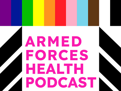 Armed Forces Health Podcast cover branding concept design