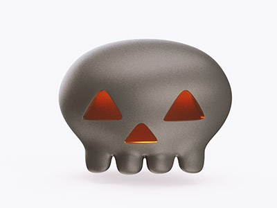 Daily model #12, Halloween Week: Skully 3d challenge cute halloween icon icon design model modo scary skull spooky graphic