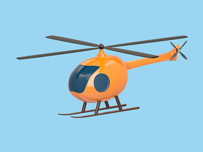Helicopter - Holiday month 2/366 3d 3d illustration adventure aida cgi helicopter holiday icon design illustration item modeling rendering