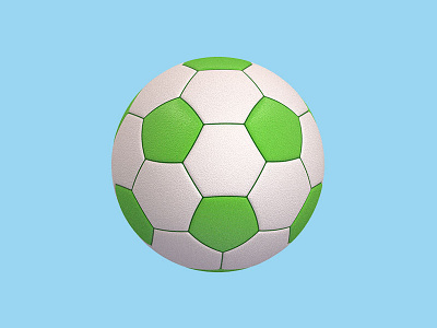 Soccer ball - Holiday month 8/366 3d 3d illustration adventure aida ball cgi holiday icon design illustration item modeling rendering