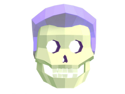 Low Poly Skull – Model 29/366