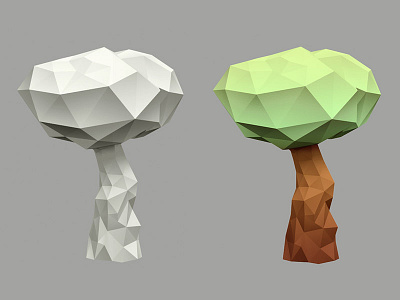 Low poly tree WIP – Model 32/366