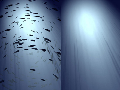More or less fish – Model 44/366 3d 3d illustration animals cg cgi fish illustration low poly modeling ocean rendering underwater
