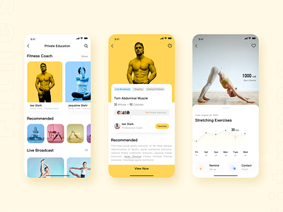 Fitness App ui