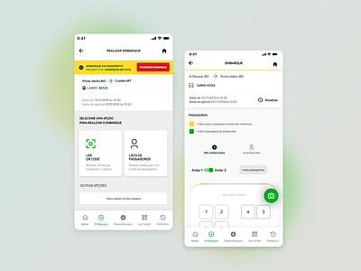 APP de embarque de passageiros - Eucatur app design ui ui design ux