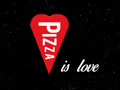 Anti Valentine's Day Illustration anti valentines day heart illlustration pizza pizza illustration typography valentines day vday