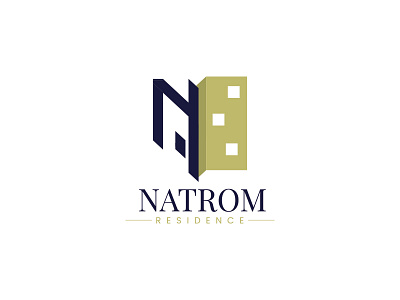 Natrom Residence Logo building building logo house house logo logo n logo natrom real estate real estate logo residence