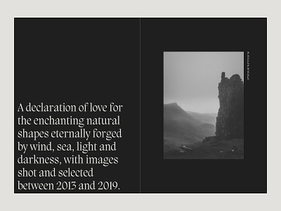 O Ye Light and Darkness || A tribute to Scotland art direction minimalistic photography typography web web design