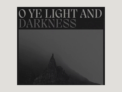 O Ye Light and Darkness || A tribute to Scotland art direction black and white creative direction landscape photography minimalistic photography typography ui web design