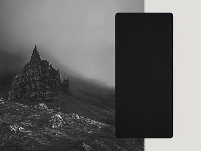 O Ye Light and Darkness || A tribute to Scotland art direction black and white creative direction landscape photography mobile motion design photography ui web design