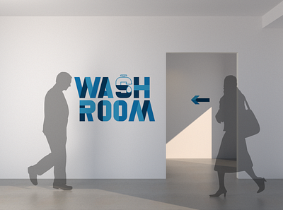 Wash Room 3d architectural architecture arrows cgi concept covid environmental graphics interior design interiors pandemic silhouette typeface virus wash washroom wayfinding