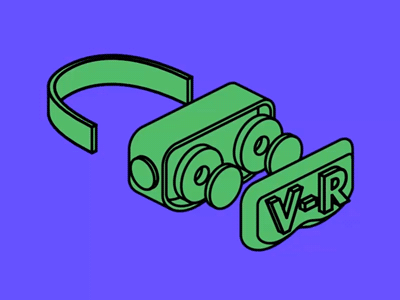 VR 3d animation cell shading cgi exploded view gif isometric loop motion