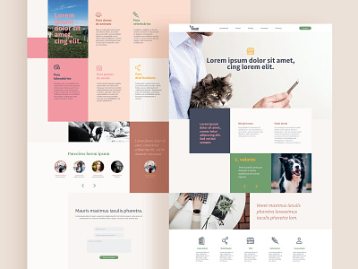 Hotsite Vet Startup business design desktop hotsite landing landingpage ui ui design ux uxdesign uxui vet veterinarian veterinary