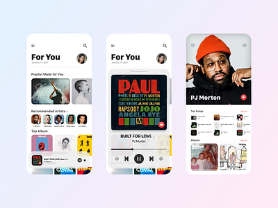 Apple Music Redesign apple ios app design music app ui ux