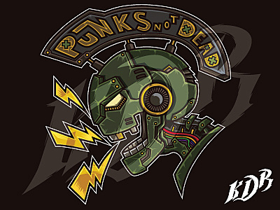 Punks not Dead illustration illustration art illustrator original art tshirt art tshirt design vector vector illustration vectorart