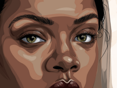 RiRi's Honor details eyes illustrator lips vector
