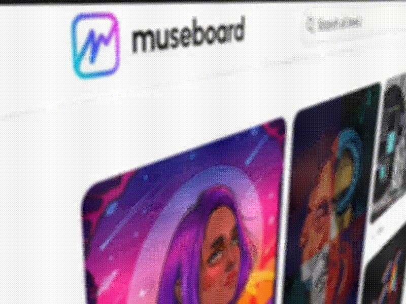 Introducing museboard 3d interaction design nft ui ux web3