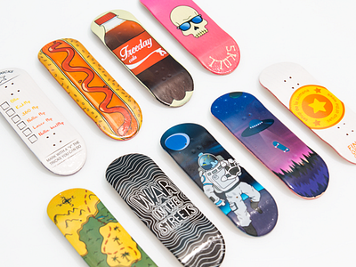 Freeday Shop fingerboard graphic decks 2016 fingerboard graphics illustration skateboard