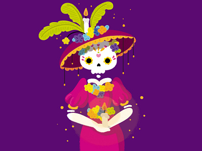 La Catrina catrina death digital art digital illustration history illustration mexico mexico city photoshop