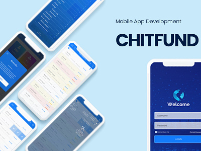 Mobile App UX Design blue branding chitpro design flat illustration microfinance mobile app design typography ui ux ux design uxui