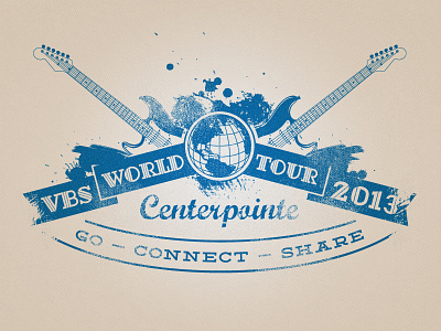 Centerpointe apparel church deming dextor grunge guitar illustration marcelle t shirt vbs vector