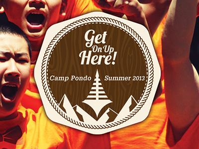 Camp Pondo Inside badge brochure camp din glypha kids lobster mountains tree